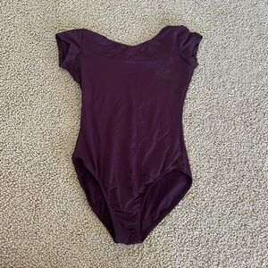 Russian Pointe Maroon Cap Sleeve Leotard
